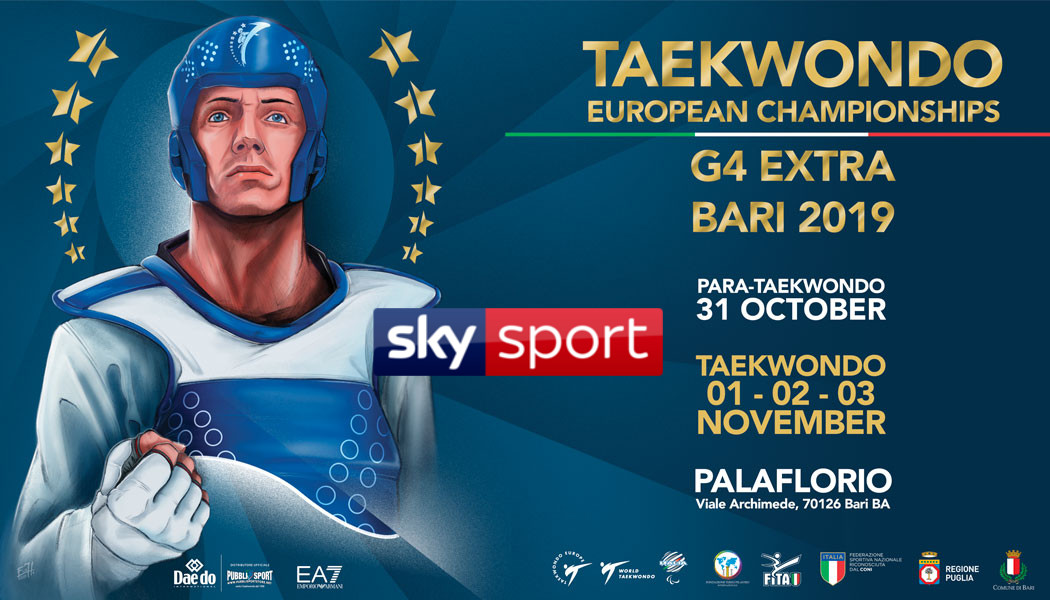 Campionati Europei di Taekwondo e ParaTaekwondo Bari 2019: fasi finali su Sky!