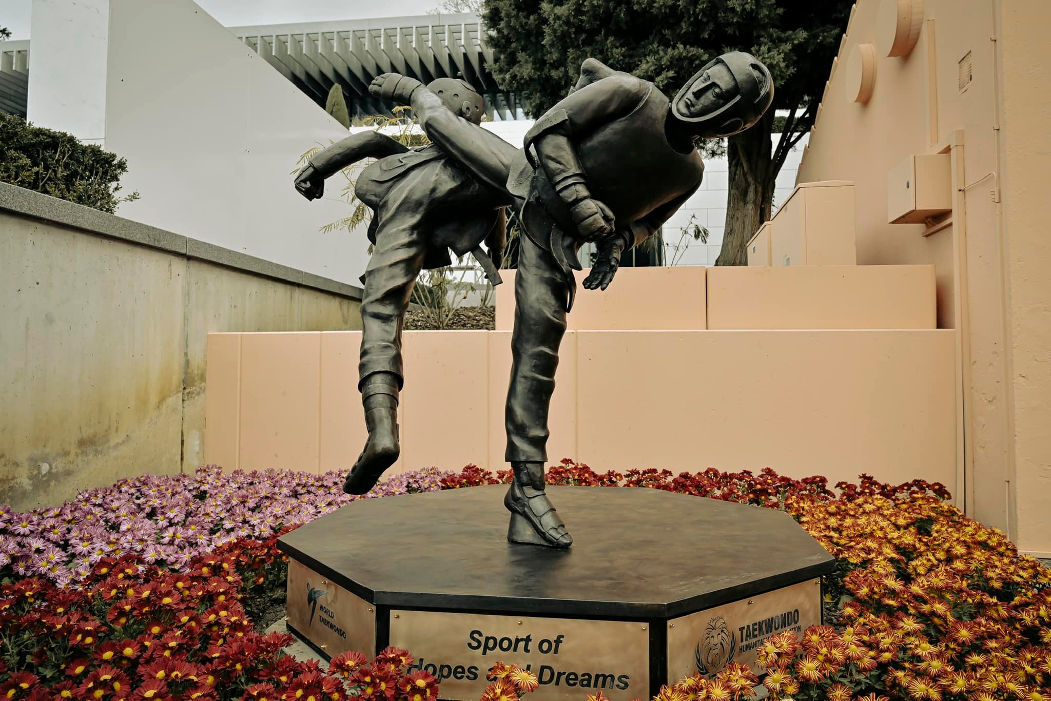 Citius, Altius, Fortius - Communiter! Statua di Taekwondo al Museo Olimpico! 