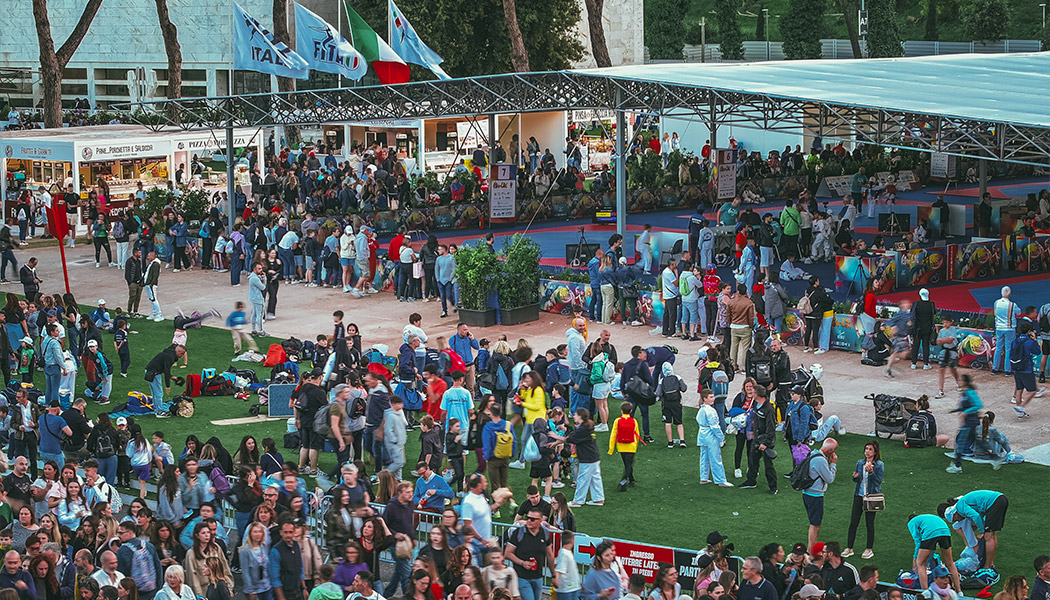 Lo show del Ciao Team al Foro Italico di Roma in un trionfo di sport 