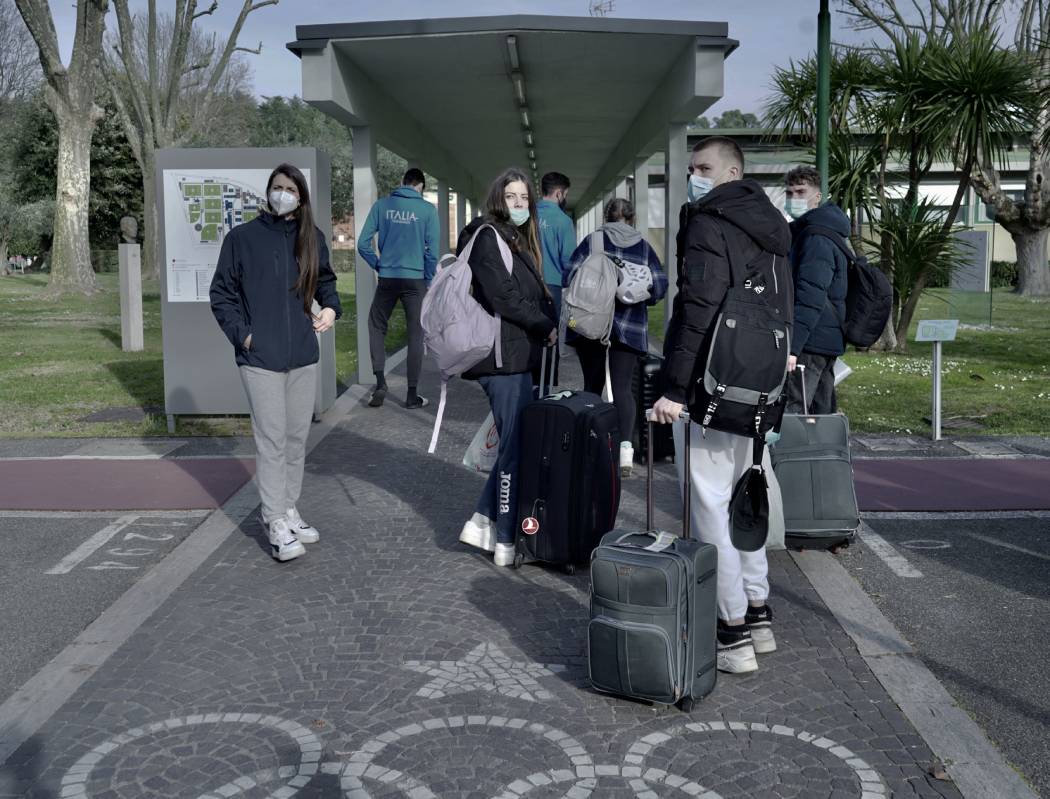 Maria, Renata, Oleksandr e Andrii sono finalmente al Centro di Preparazione Olimpica Giulio Onesti di Roma!