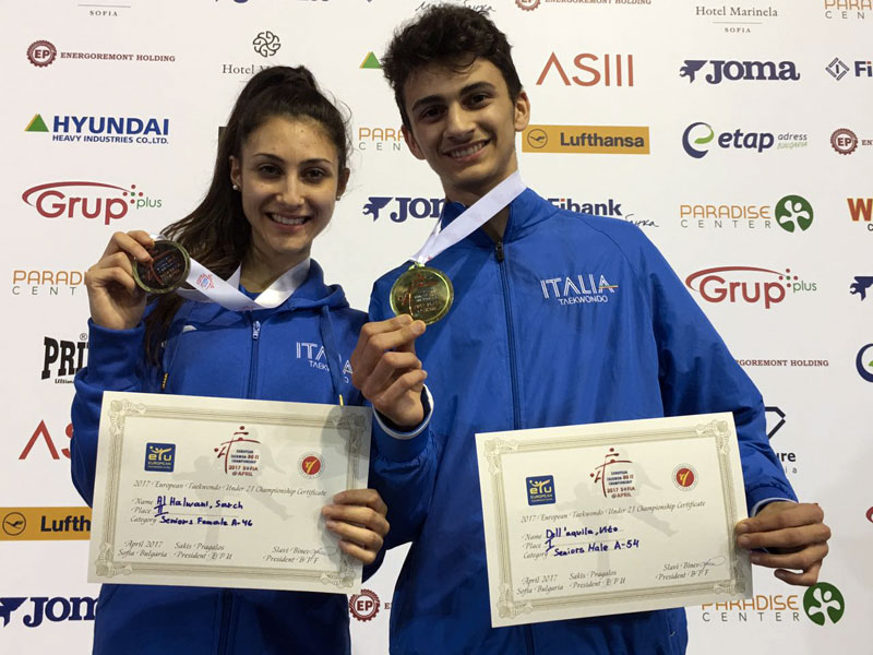 Vito Dell'Aquila Campione Europeo Under 21. Argento per Sarah Al Halwani!