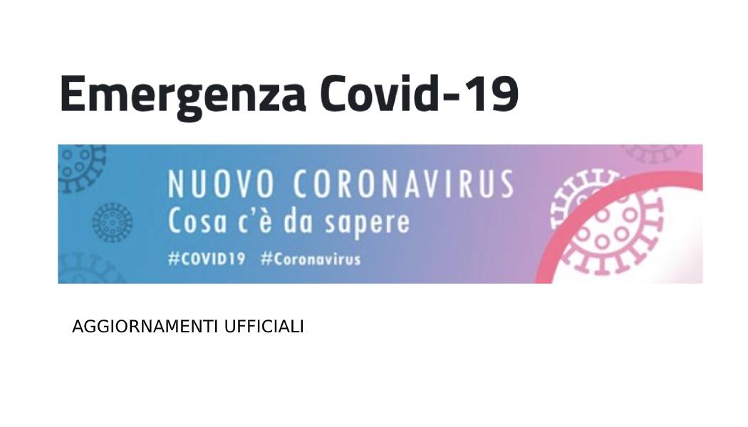 Covid19 - Avviso del 10 marzo 2020: Sono sospesi tutti gli eventi e le competizioni sportive, di ogni ordine e disciplina sia nei luoghi pubblici che in quelli privati.