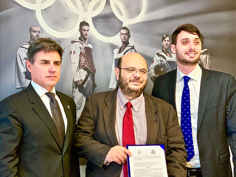 Protocollo d’intesa tra Comune di Palermo e Federazione Italiana Taekwondo per l’attività sportiva per i migranti dei centri d’accoglienza di Palermo.