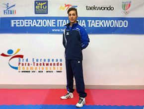 Europei Para-Tkd, Bronzo per Antonino Bossolo.