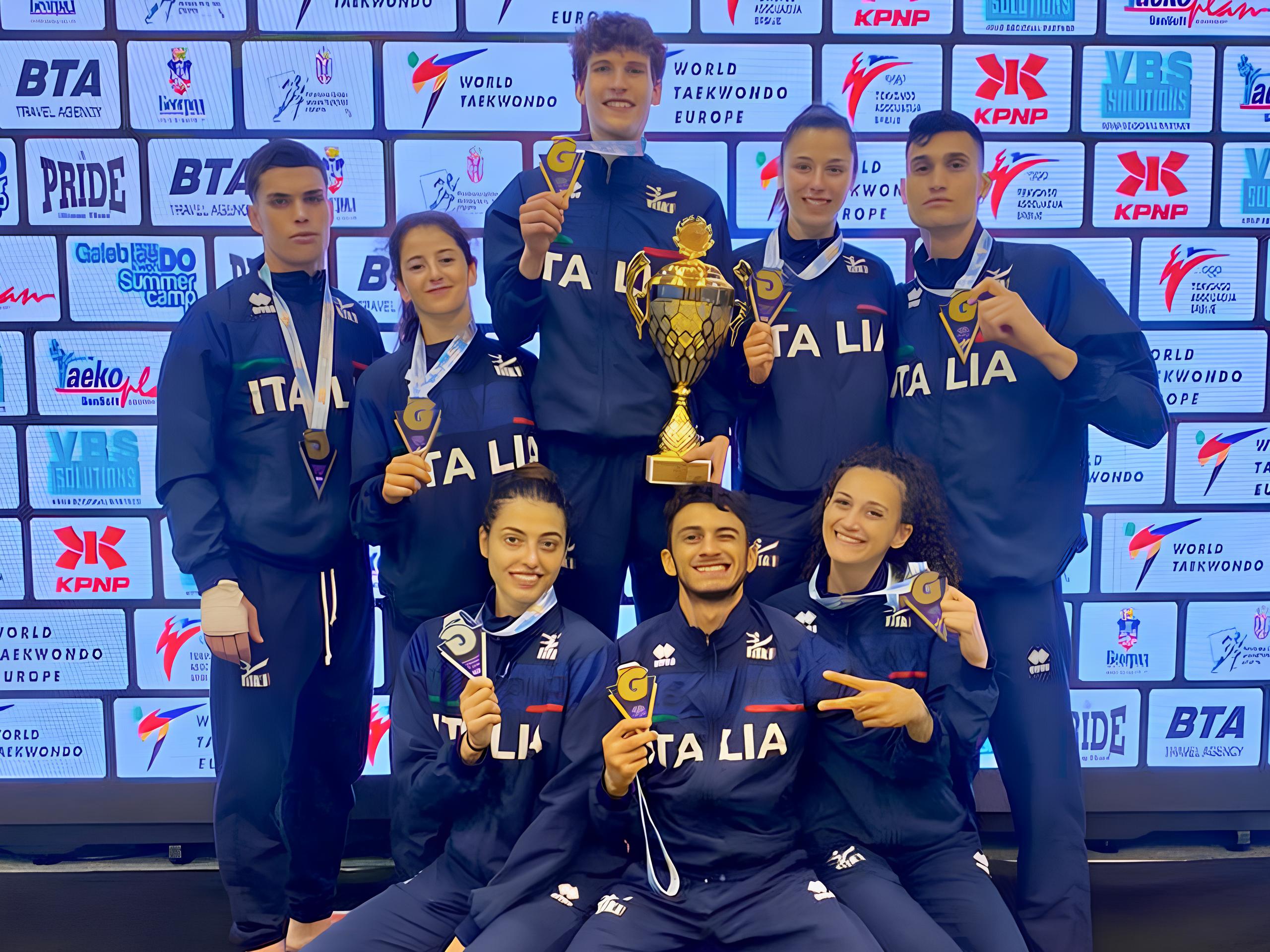Eccezionali azzurri al Serbian Open G2 di Taekwondo: 3 ori, un argento e cinque bronzi
