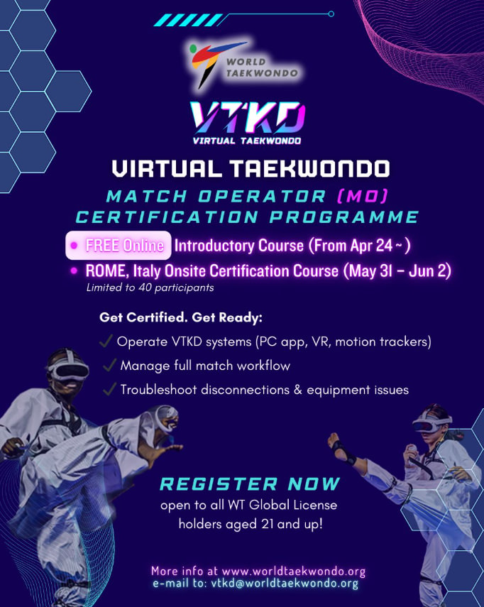WT Virtual Taekwondo Onsite Match Operator Certification Program