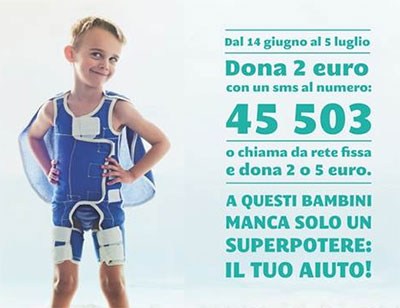 #SUPERTOG | CAMPAGNA SMS 45503 - L'UNICO SUPERPOTERE CHE GLI MANCA E' IL TUO AIUTO!